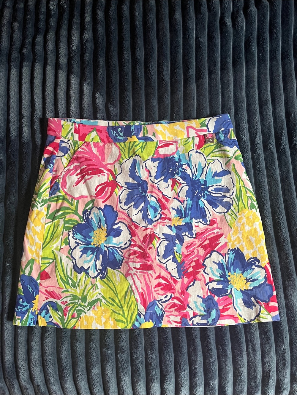 Rafaella Floral Multicolor mini skirt, sz L